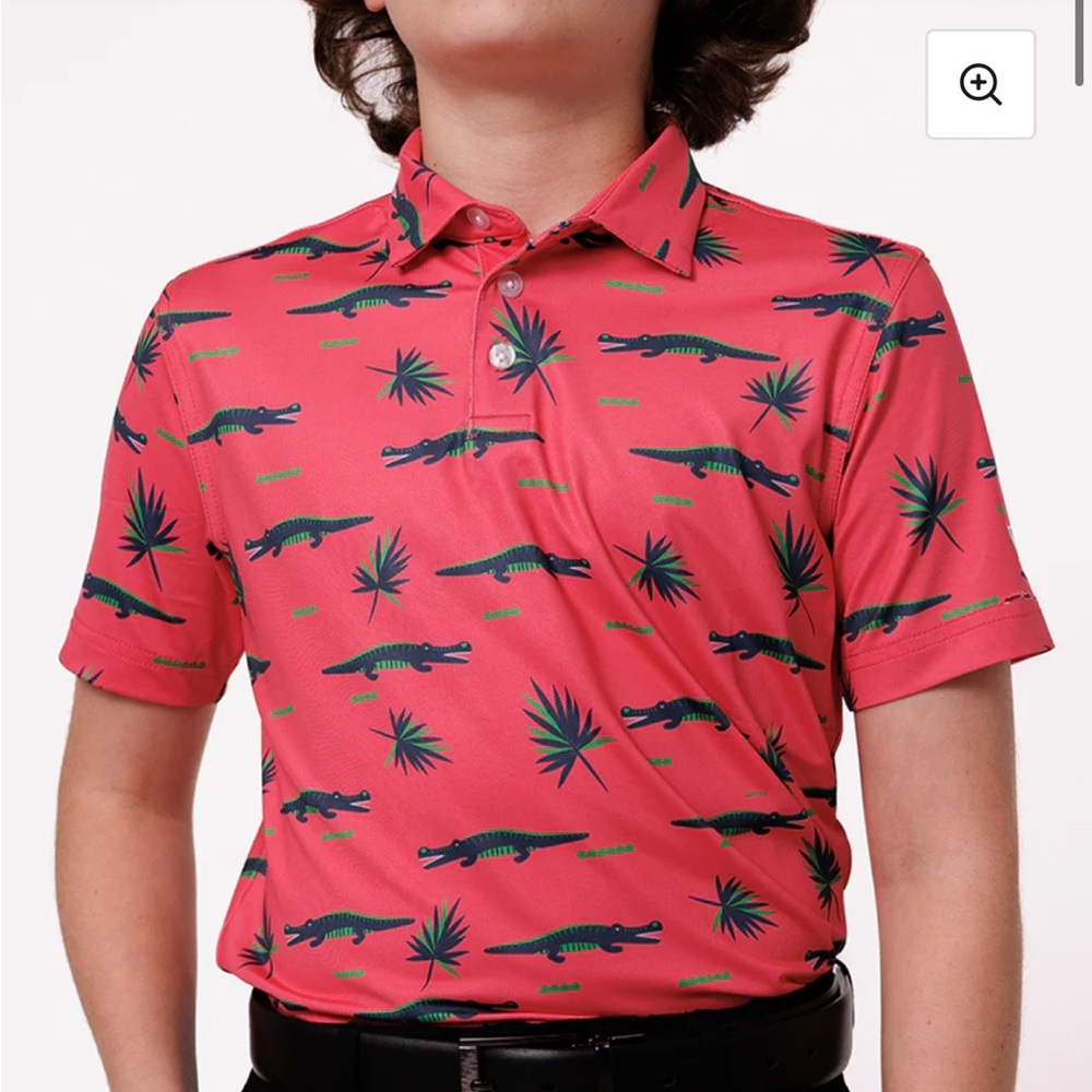 Boys Waggle Chubbs Golf Polo Size 14/16